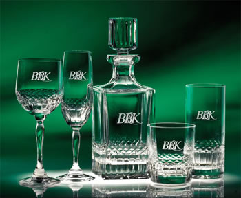 J Charles, Gifts, Barware, Crystal, Engrave