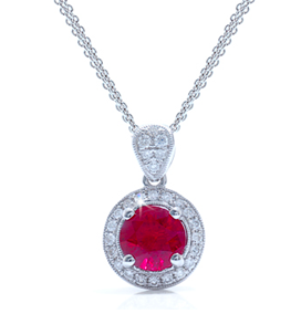 Catherine Ryder Ruby and Diamond Pendant